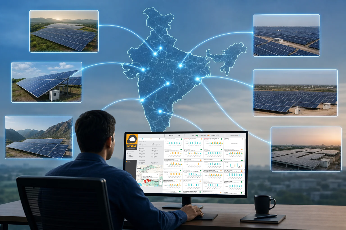 centralized solar monitoring multiple sites india